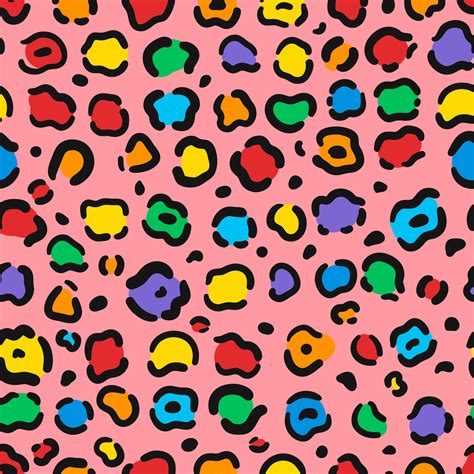 Seamless Colorful Animal Print Pattern Vector Download Free Vectors