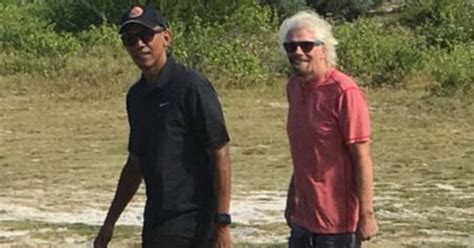 Barack Obama Looks Different On Vacation With Richard Branson Photos