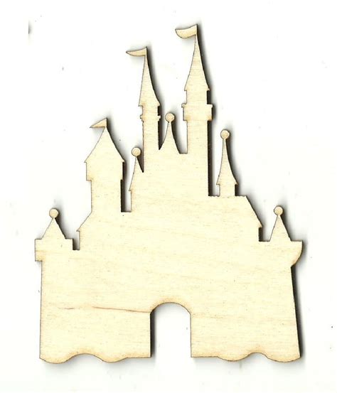 Fairy Tale Castle Laser Cut Out Unfinished Wood Shape Craft | Etsy