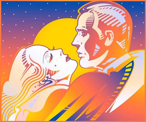 retro glamorous couple kissing in moonlight stock images