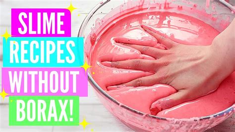 She is always coming up with the best slime recipes but i challenged her the other day to come up with how to make slime without glue and she came up with two ways! Testing Popular No Borax Slime Recipes! How To Make Slime Without Borax AND GLUE! - YouTube