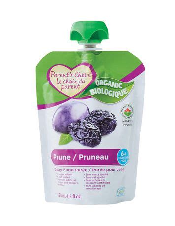 Simple truth organic® apple and prune baby food puree; Parent's Choice Organic Prune Baby Food Purée | Walmart Canada