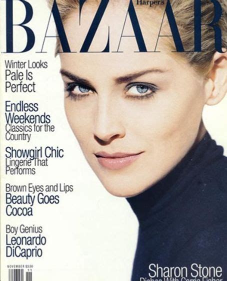 Sharon Stone Peter Lindbergh Harpers Bazaar Magazine November 1995