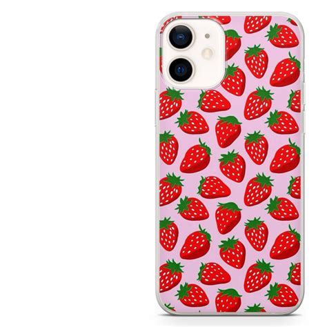 Strawberry Iphone Case Fruit Phone Case Cover Fits All Iphone Etsy