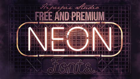 Premium Vector Retro Neon Font Images
