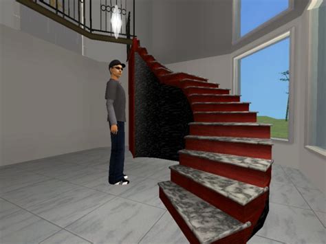 Mod The Sims Double Landing Curved Staircase