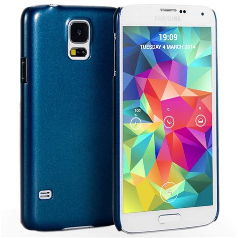 Metallic Hard Case For Samsung Galaxy S5 Blue