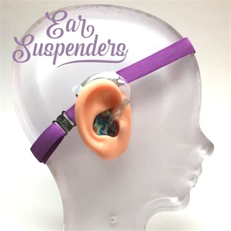Purple Hearing Aid Heaband Adjustable Length Clear Etsy
