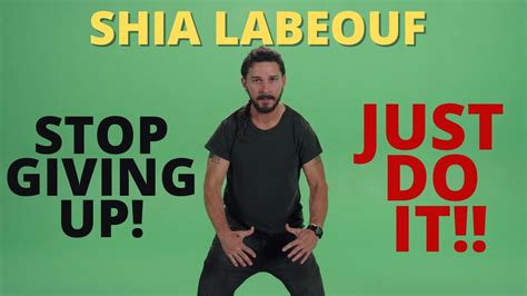 Shia LaBeouf Just Do It Motivational One News Page VIDEO