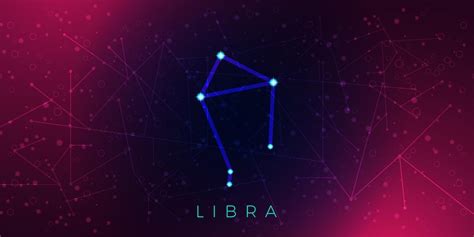 Premium Vector Libra Zodiacal Constellation Background