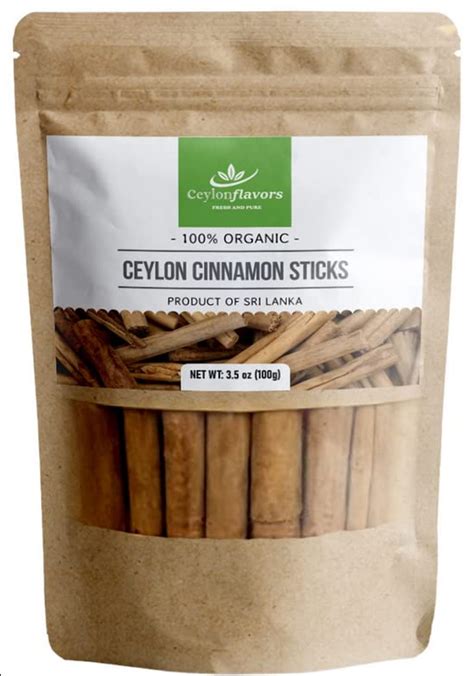 Buy Ceylon Flavors Ceylon Cinnamon Sticks 35 Oz 3 True Cinnamon