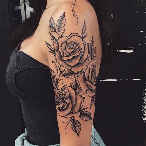 Top More Than 64 Shoulder Rose Tattoo Best In Cdgdbentre