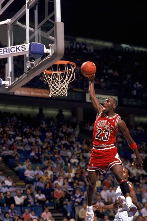 Michael Jordan Dunk Basketball Greats Spirit Of Sports Life