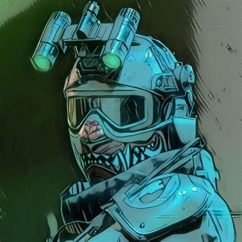 A Drawing Of A Man Wearing A Helmet And Goggles