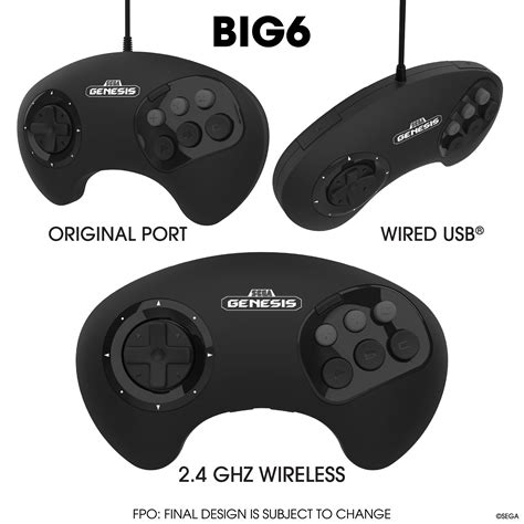 Retro Bit Reveal Officially Licensed Larger 6 Button Mega Drive