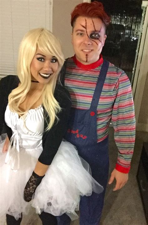 Chucky And His Bride Halloween Couple Costume Diy Costume Chucky Chuckys Bride Co Bride