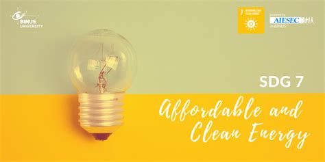 Sdg 7 Affordable And Clean Energy Aiesec