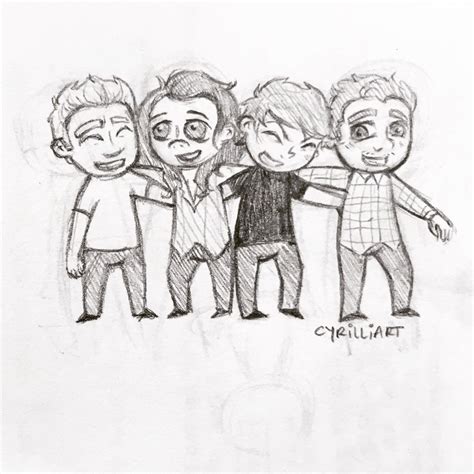 Cyrilliart One Direction Drawings One Direction Art One Direction
