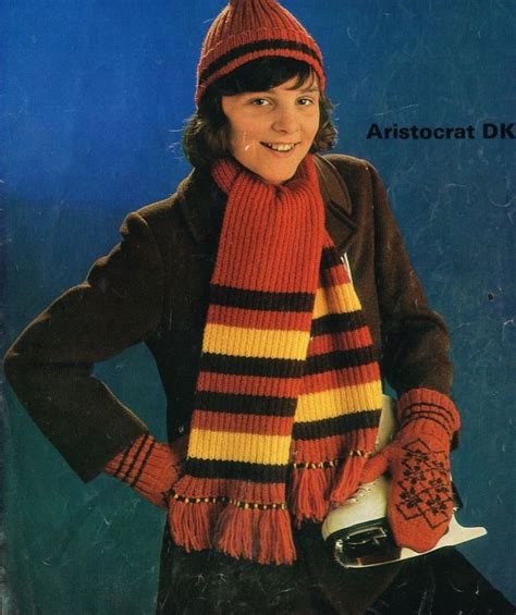 1581 Girls Hat And Gloves Set Vintage Knitting Pattern Pdf Download