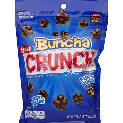 Nestle Crunch Buncha Crunchy Milk Chocolate Bunches Bars Foodtown