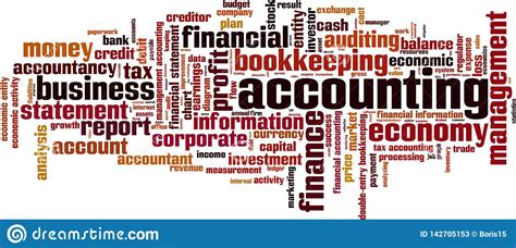 Accounting word cloud stock vector. Illustration of auditing - 142705153