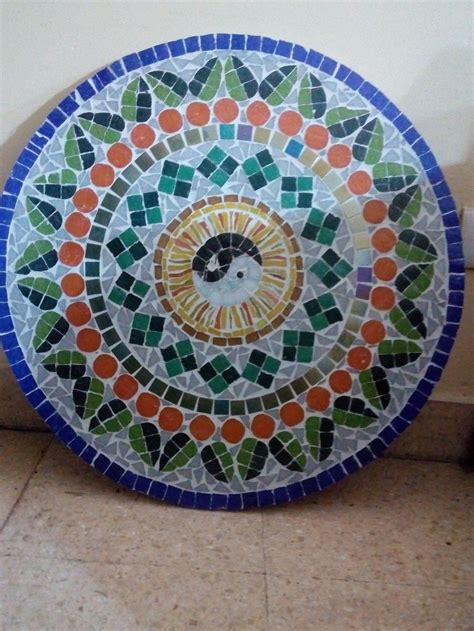 Mosaic Mandala Etsy In 2020 Mosaic Handmade Mosaic Mandala