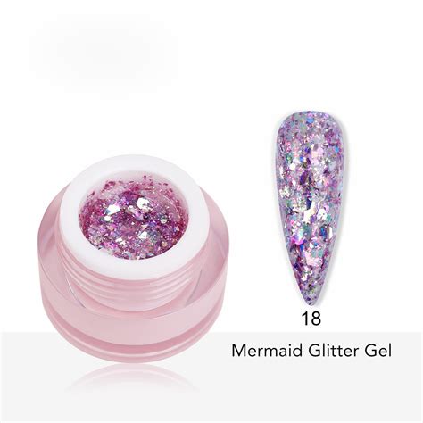 Mermaid Nail Glitter Gel Polish Chunky Glitter Uv Led Soak Off Etsy