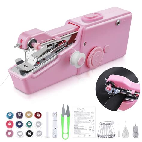 Mini Handheld Electric Sewing Machine for Fabric Clothing Kids Cloth ...