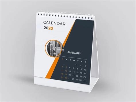 Free Business Desk Calendar Mockup Mockup City