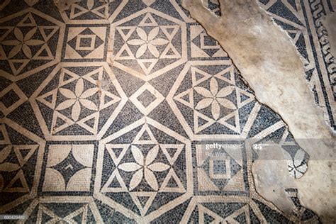 This Attractive Geometric Design Is Part Of A Mosaic On The Floor Of