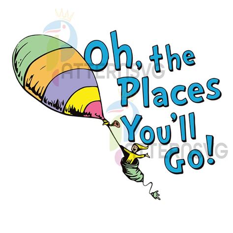 the dr seuss book cover for oh the places you ll go