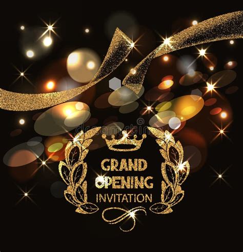 Grand Opening Invitation Card Background