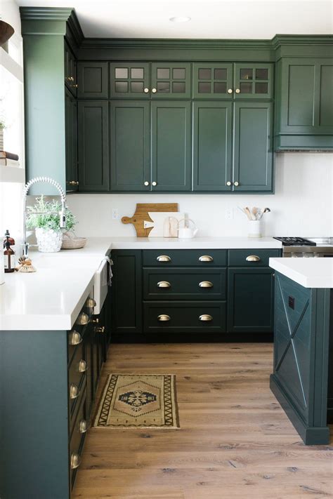 Green Kitchen Cabinet Inspiration Blesser House