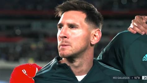Argentina Bolivia La Emoción De Lionel Messi Al Cantar El Himno