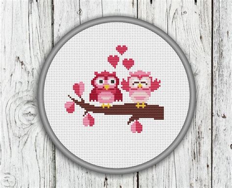 Cross stitch patterns shop our collection of professionally designed counted cross stitch patterns. Valentine's Day Owls Cross Stitch Pattern Owl Cross