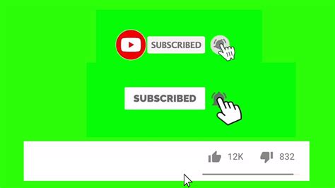 Top 5 Green Screen Animation Subscribe Button Free Download