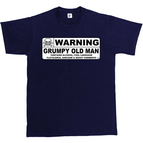 Warning Grumpy Old Man Caution Sign Fathers Day Christmas Birthday Mens