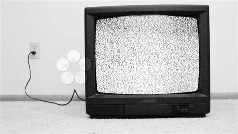 Old Crt Tv Screen With Static Background Stock Footage