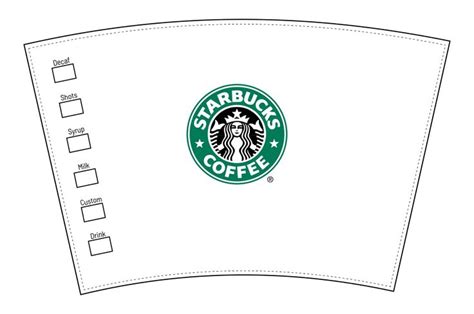 Doll Printable Starbucks Cup Starbucks Crafts Starbucks Starbucks Diy