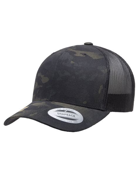 Custom Yupoong Yp Classics Retro Trucker Multicam Snapback Coastal