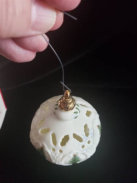 Spode Of England Porcelain Christmas Tree Pierced Ornament Etsy