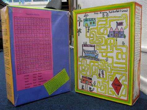 Cereal Box Project Examples