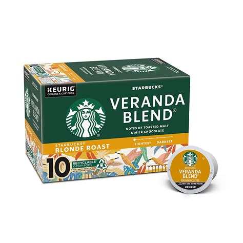 Starbucks Blonde Roast K Cup Coffee Pods — Vanilla For Keurig Brewers