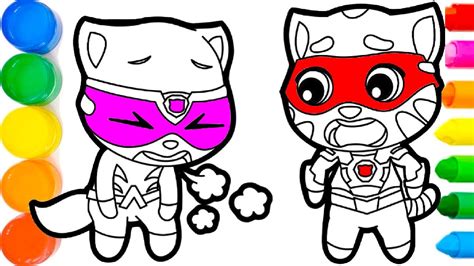 19 Talking Tom Superhero Coloring Pages Printable Coloring Pages