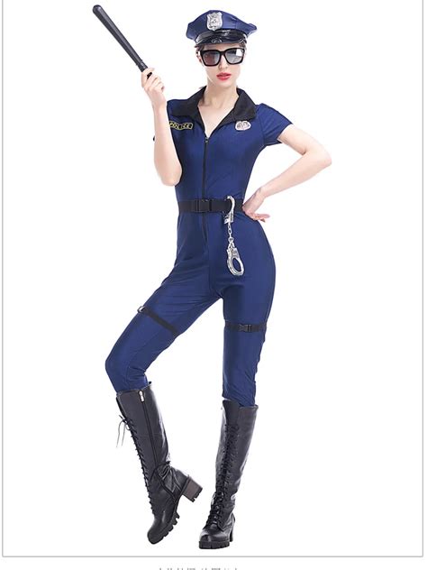 High Quality Sailor Costume S M L Xl Halloween Sexy Cop Outfit Woman