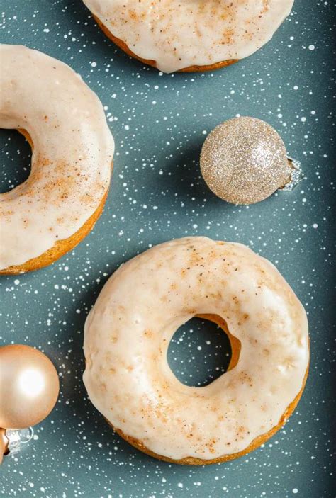 Baked Eggnog Doughnuts Recipe Knead Some Sweets