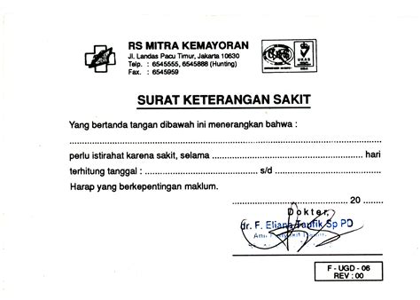 Download Surat Dokter Kosong Bogor Informasi And Tips
