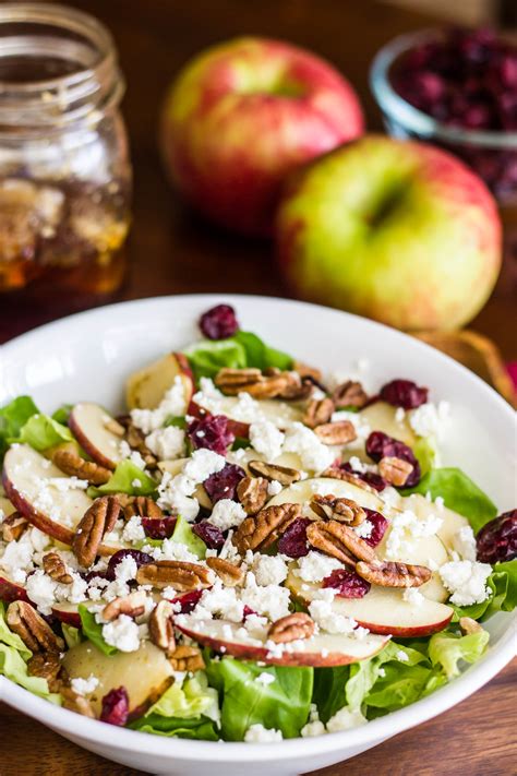 Apple Pecan And Feta Salad With Honey Apple Vinaigrette Kendras Treats