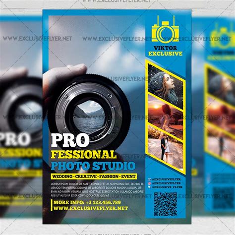 Professional Photo Studio Premium A5 Flyer Template Exclsiveflyer