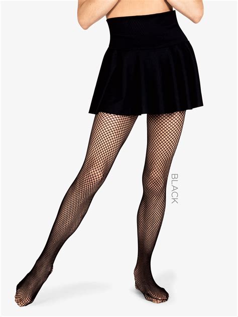 Womens Single Use Footed Fishnet Tights with Rhinestone Back Seam ...